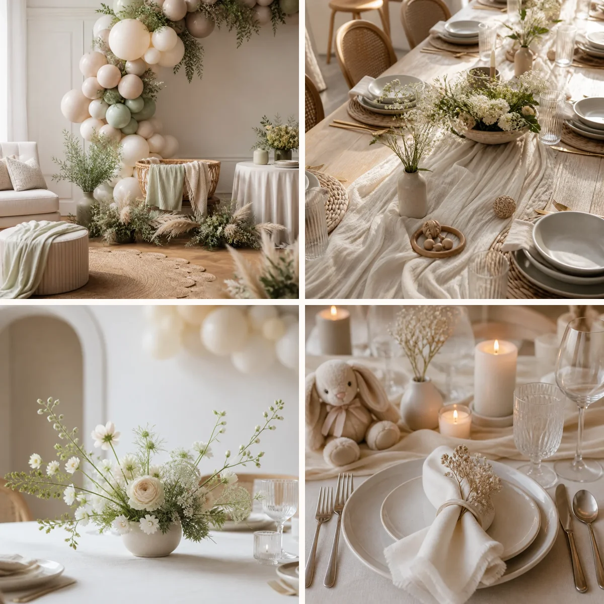 Gender-Neutral Baby Shower Decor Ideas with Soft, Modern Style